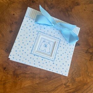 Boy baby brag book “thank heaven for little boys”